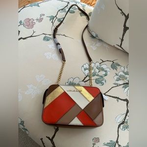 NWT Michael Kors Adele Crossbody Leather Color Persm Multi